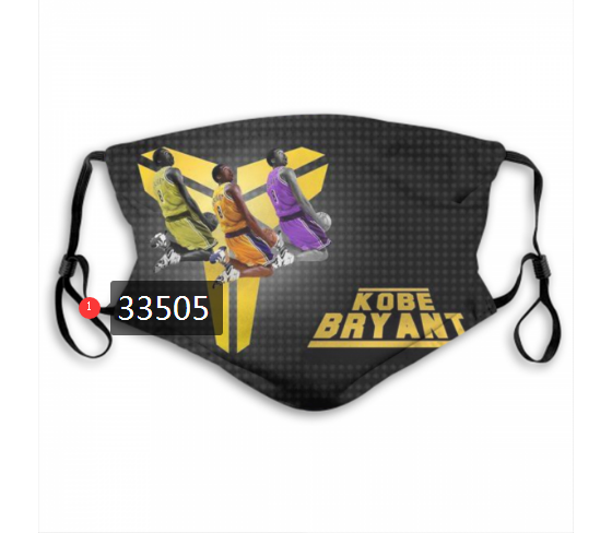 2021 NBA Los Angeles Lakers #24 kobe bryant 33505 Dust mask with filter